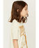 Image #2 - Wrangler X Lainey Wilson Girls' Silhouette Short Sleeve Graphic Tee, Cream, hi-res
