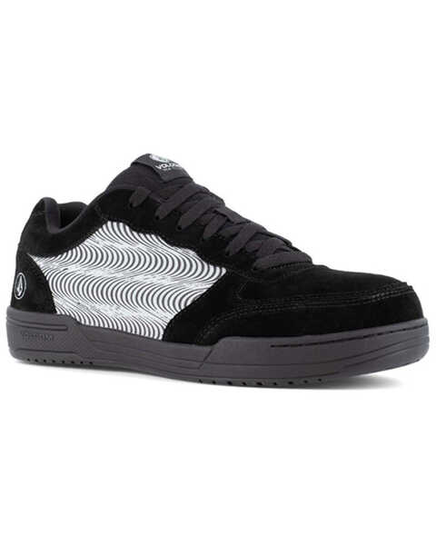 Volcom Men's Hybrid Skate Inspired Work Shoes - Composite Toe, Black/grey, hi-res
