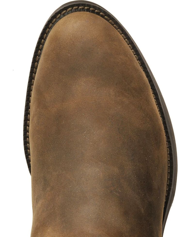 Justin Stampede Roper Cowboy Boots - Round Toe, Bay Apache, hi-res
