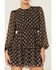 Image #4 - Lush Women's Floral Open Back Mini Dress, Black, hi-res