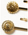 Image #2 - Shyanne Women's Western Muse Concho Bobby Pin Set - 4 Piece, Gold, hi-res