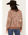 Image #4 - Originality Women's Bandana Print Cardigan, Brown, hi-res