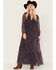 Image #1 - Molly Bracken Women's Paisley Print Maxi Dress, Grape, hi-res