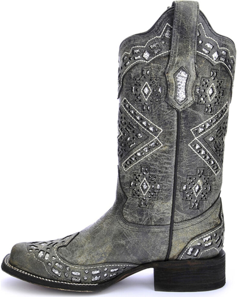 glitter cowboy boots for women