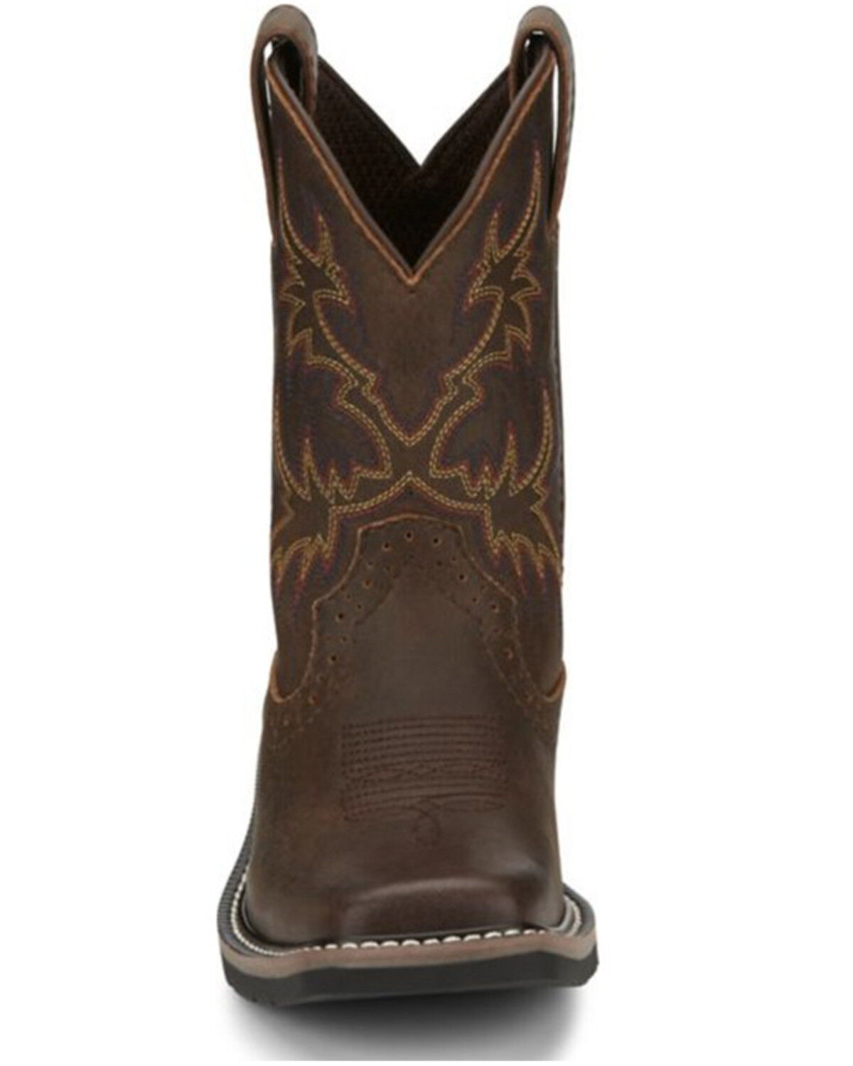 Image #2 - Justin Boots Boys' Dark Brown Western Boots - Square Toe, , hi-res