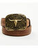 Image #1 - Cody James Men's Long Horn Buckle Belt, Brown, hi-res