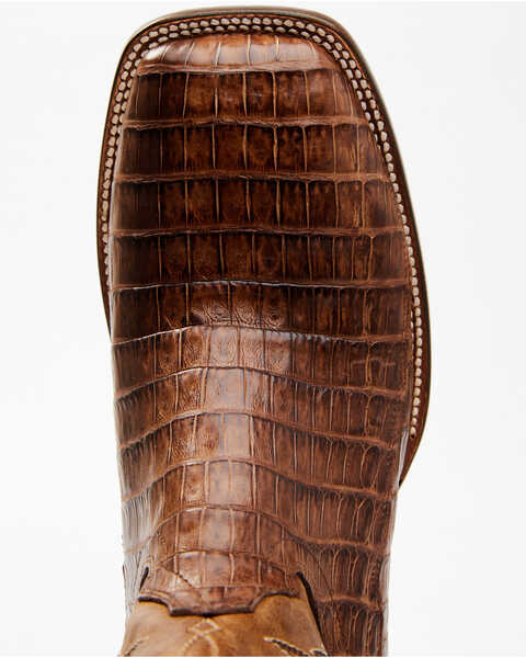 Image #6 - Cody James Men's Nuez Exotic Caiman Skin Western Boots - Broad Square Toe, Tan, hi-res