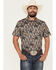 Image #1 - Rock & Roll Denim Men's Southwestern Print Short Sleeve Snap Stretch Western Shirt, Black, hi-res