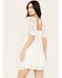 Image #4 - En Creme Women's Allover Crochet Short Sleeve Mini Dress, , hi-res