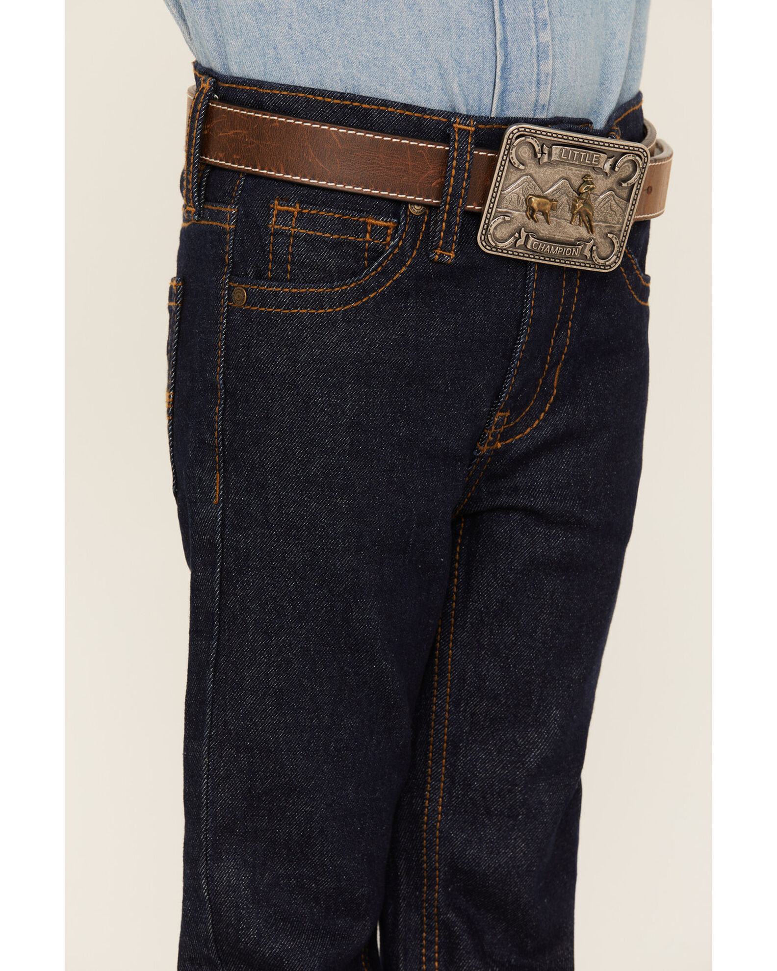 Cody James Boys' Dark Wash Slim Straight Stretch Jeans