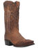 Image #1 - Dan Post Men's Denton All-Over Overlay Western Boots - Snip Toe, Tan, hi-res