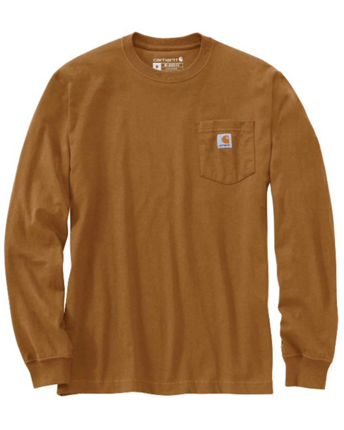 Image #2 - Carhartt Men's Relaxed Fit Heavyweight Long Sleeve Graphic Work T-Shirt, Brown, hi-res