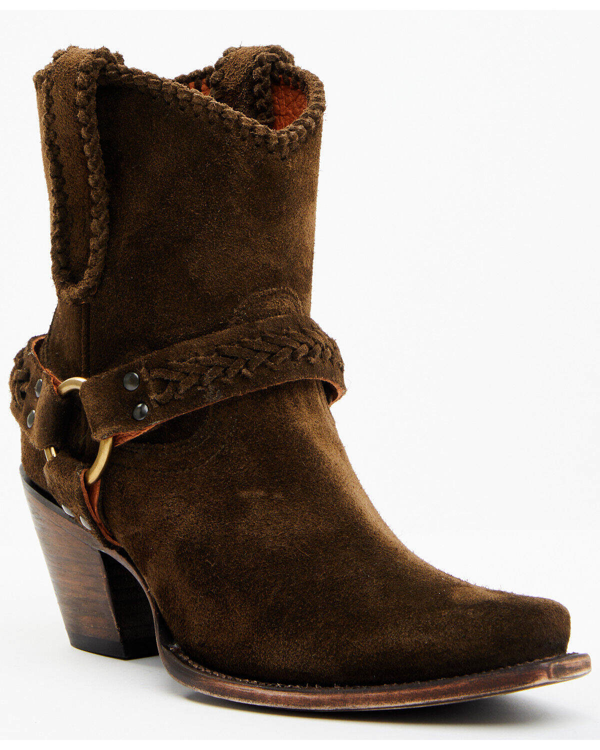Image #1 - Cleo + Wolf Women's Willow Western Fashion Booties - Snip Toe, Olive, hi-res