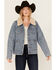 Image #1 - Idyllwind Women's Pony Up Reversible Denim Blanket Jacket, Light Wash, hi-res