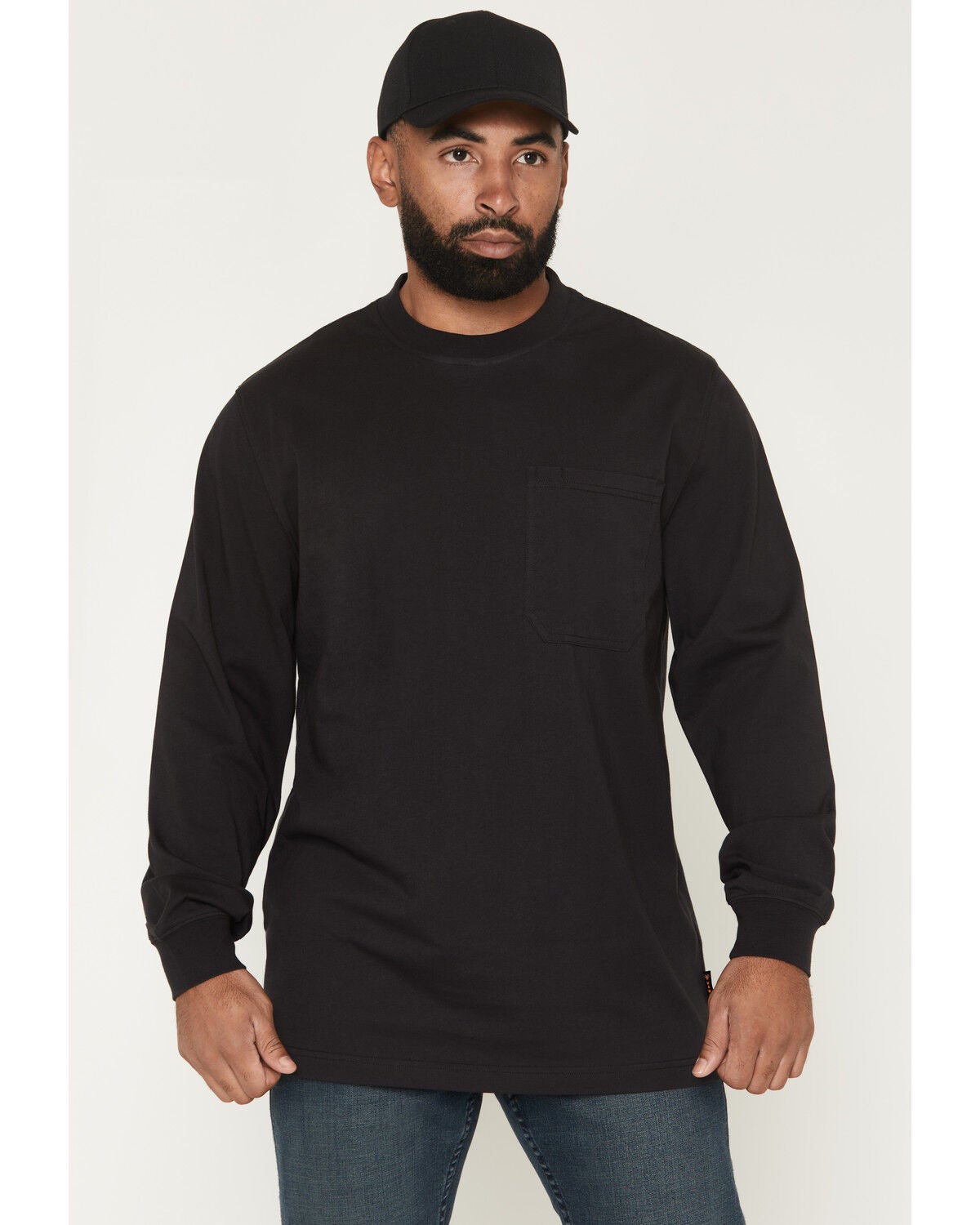 Image #2 - Hawx Men's Dangerous Long Sleeve Graphic Work T-Shirt, Black, hi-res