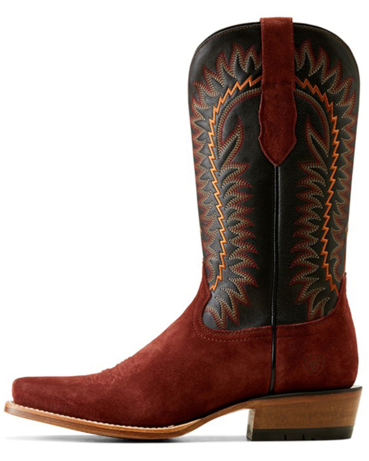 Image #2 - Ariat Men's Futurity Time Roughout Western Boots - Square Toe, Red, hi-res