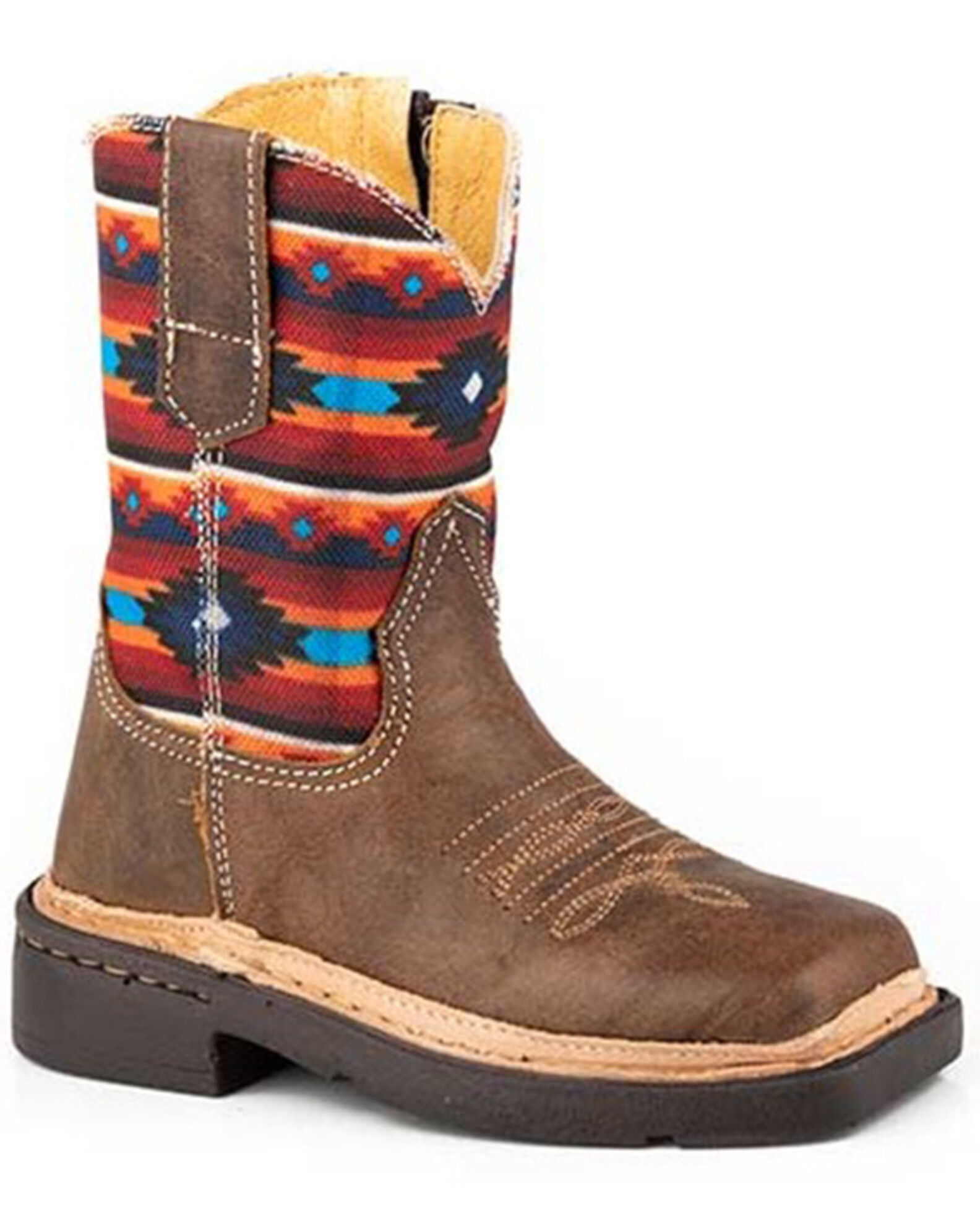 Roper Toddler Boys Cimarron Western Boots Broad Square Toe Country Outfitter