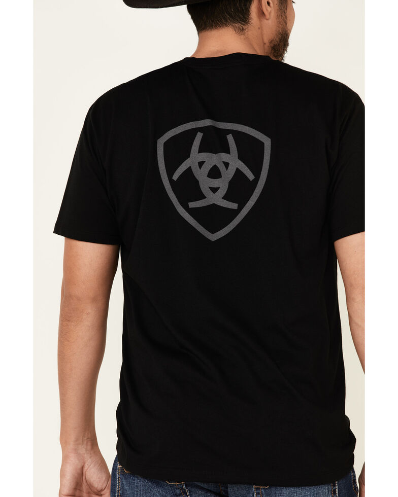 Ariat Men's Black Corporate Logo Graphic T-Shirt , Black, hi-res