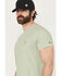 Image #2 - Carhartt Men's Force Relaxed Midweight Logo Pocket Short Sleeve Work T-Shirt, Sage, hi-res