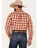 Image #4 - Ariat Men's Nayel Stretch Plaid Pro Button Down Western Shirt , Red, hi-res