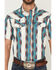 Image #3 - RANK 45&reg; Men's Guadalajara Southwestern Striped Short Sleeve Snap Performance Western Shirt, Multi, hi-res