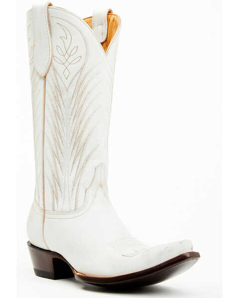 Old Gringo Women's Emmer Vintage Embroidered Tall Western Leather Boots - Snip Toe, White, hi-res