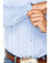 Image #4 - Ariat Men's Dayne Mini Striped Long Sleeve Western Shirt , Blue, hi-res
