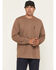 Image #2 - Benchmark FR Men's FR Essential Oils Long Sleeve Graphic Work T-Shirt, Heather Brown, hi-res