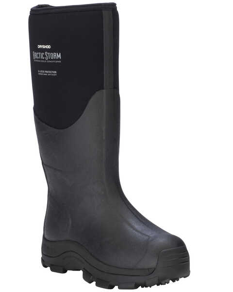 Dryshod Men's Arctic Storm Winter Work Boots, Black, hi-res