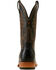 Image #3 - Ariat Men's Showboat Exotic Ostrich Western Boots - Square Toe, Black, hi-res