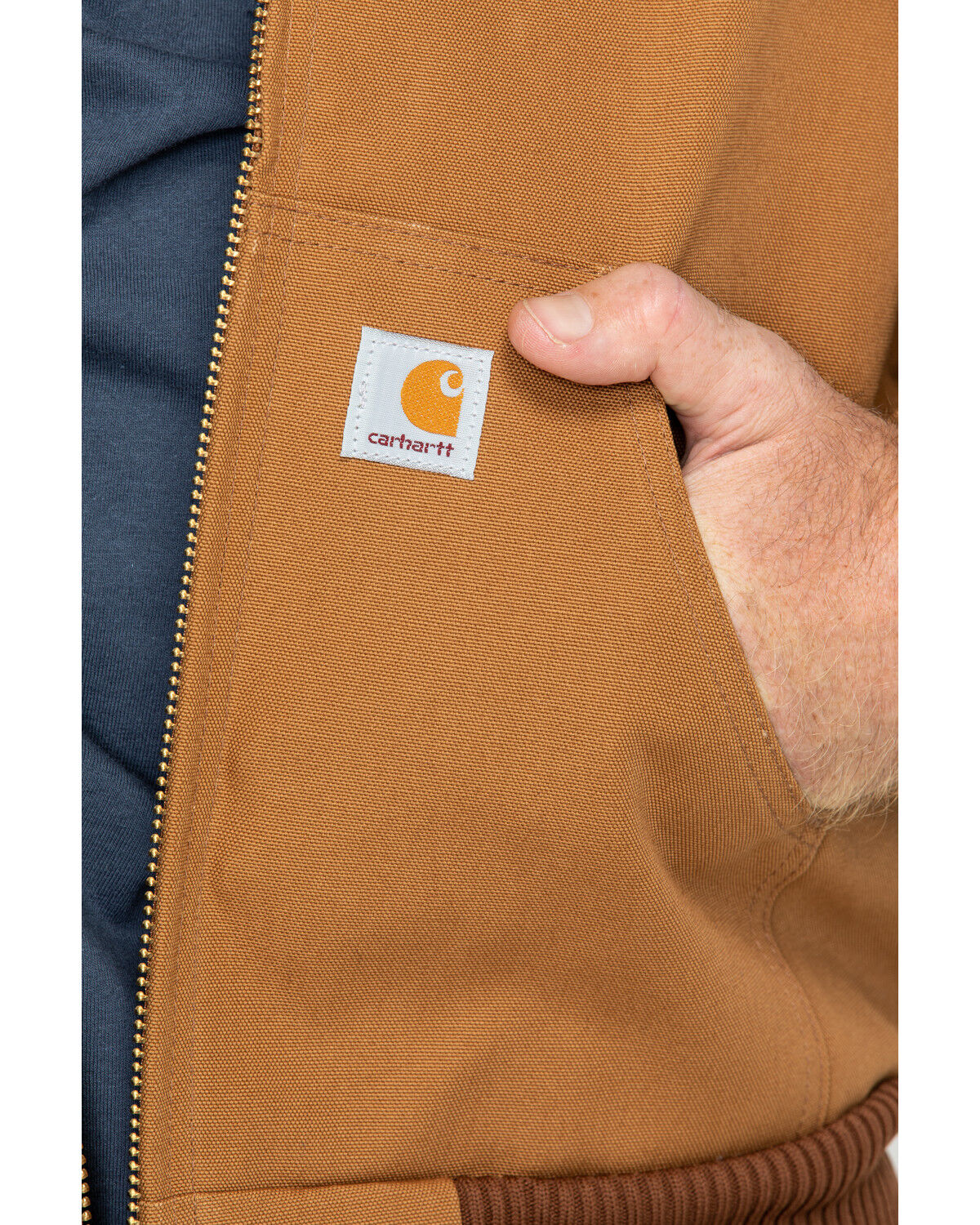 Carhartt Quilted Flannel-Lined Duck Active Jacket - Country