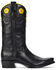 Image #2 - Ranch Road Boots Women's Rosette Floral Embroidered Western Boots - Snip Toe, Black, hi-res