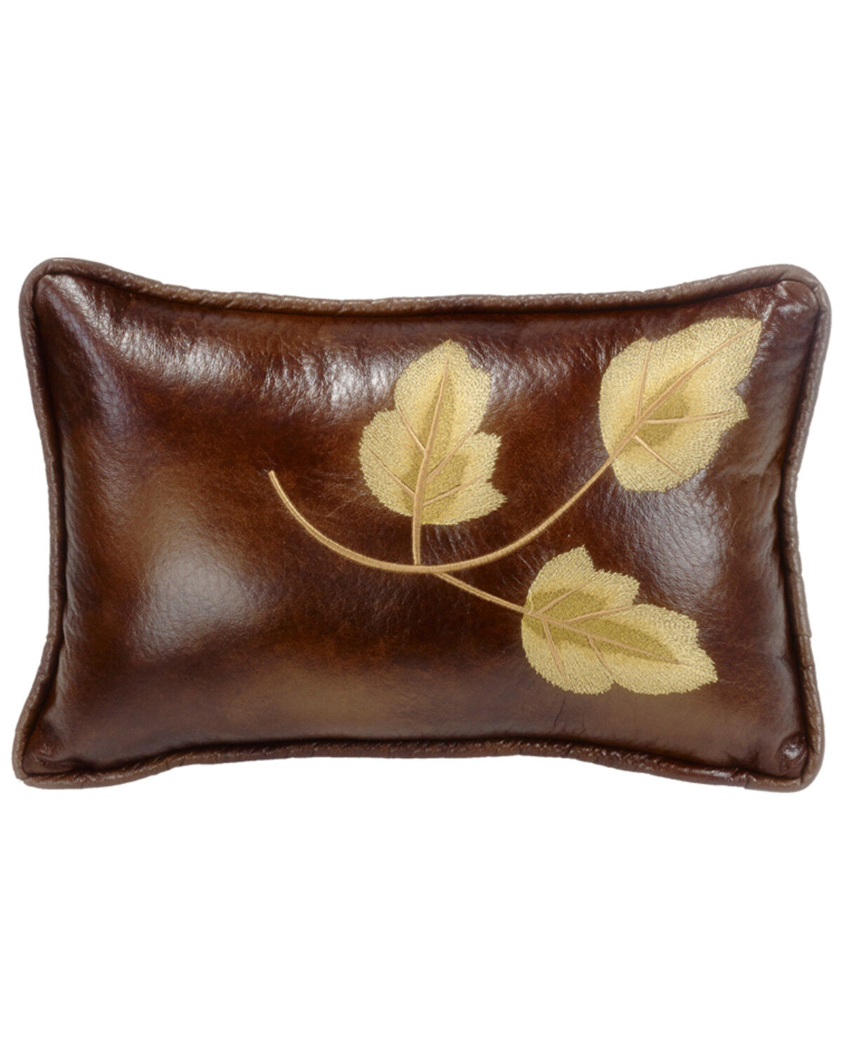 Image #1 - HiEnd Accents Highland Lodge Faux Leather Lumbar Pillow, Multi, hi-res