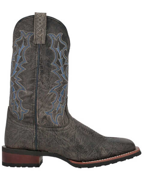 Image #2 - Laredo Men's 11" Winfield Western Boots - Broad Square Toe, Grey, hi-res