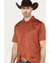Image #2 - RANK 45® Men's Piped Polo, Pecan, hi-res