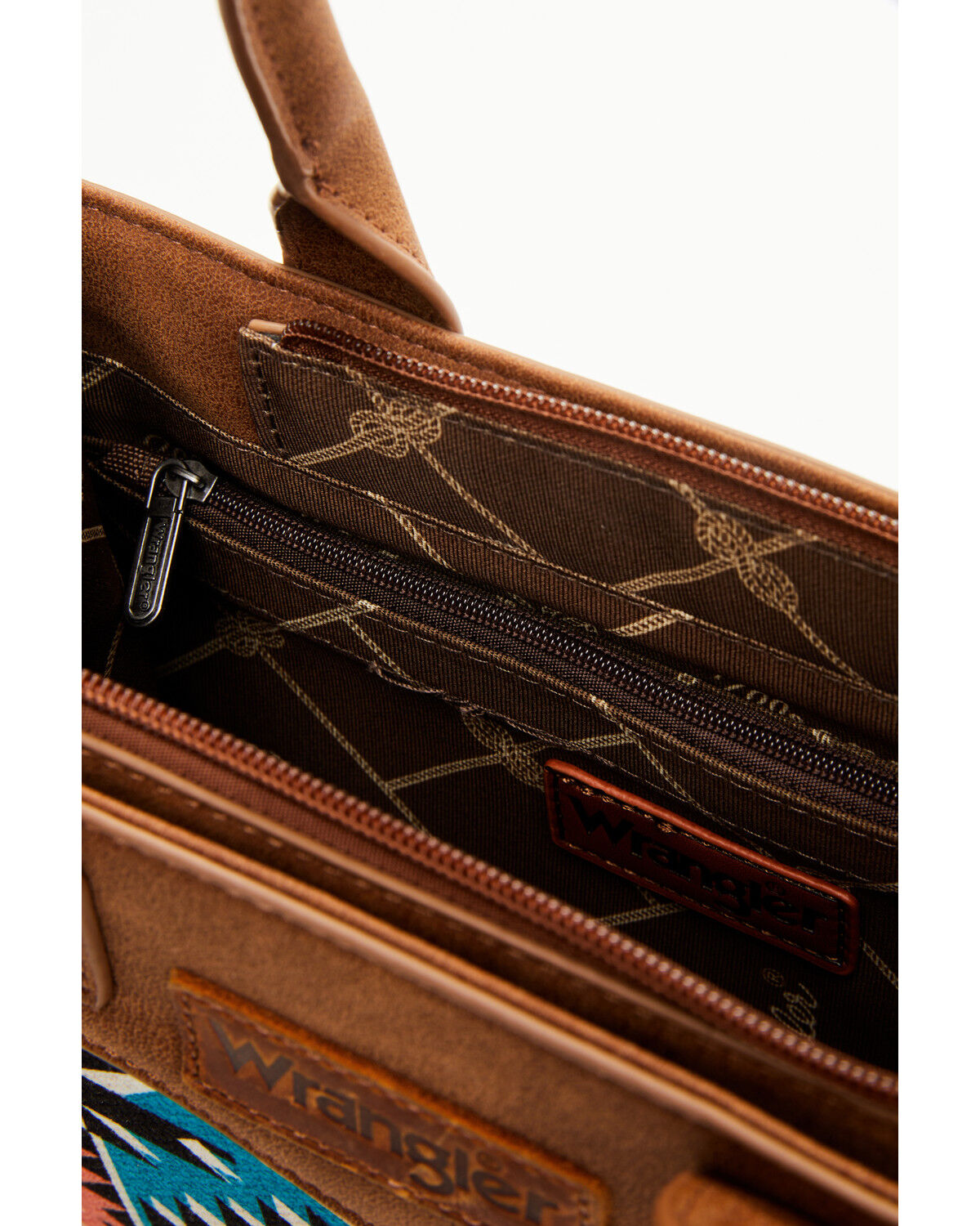 Image #4 - Wrangler X Boot Barn Women's Southwestern Print Crossbody Bag, Turquoise, hi-res