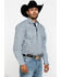 Resistol Men's Blue Tavares Floral Geo Print Long Sleeve Western Shirt , Blue, hi-res