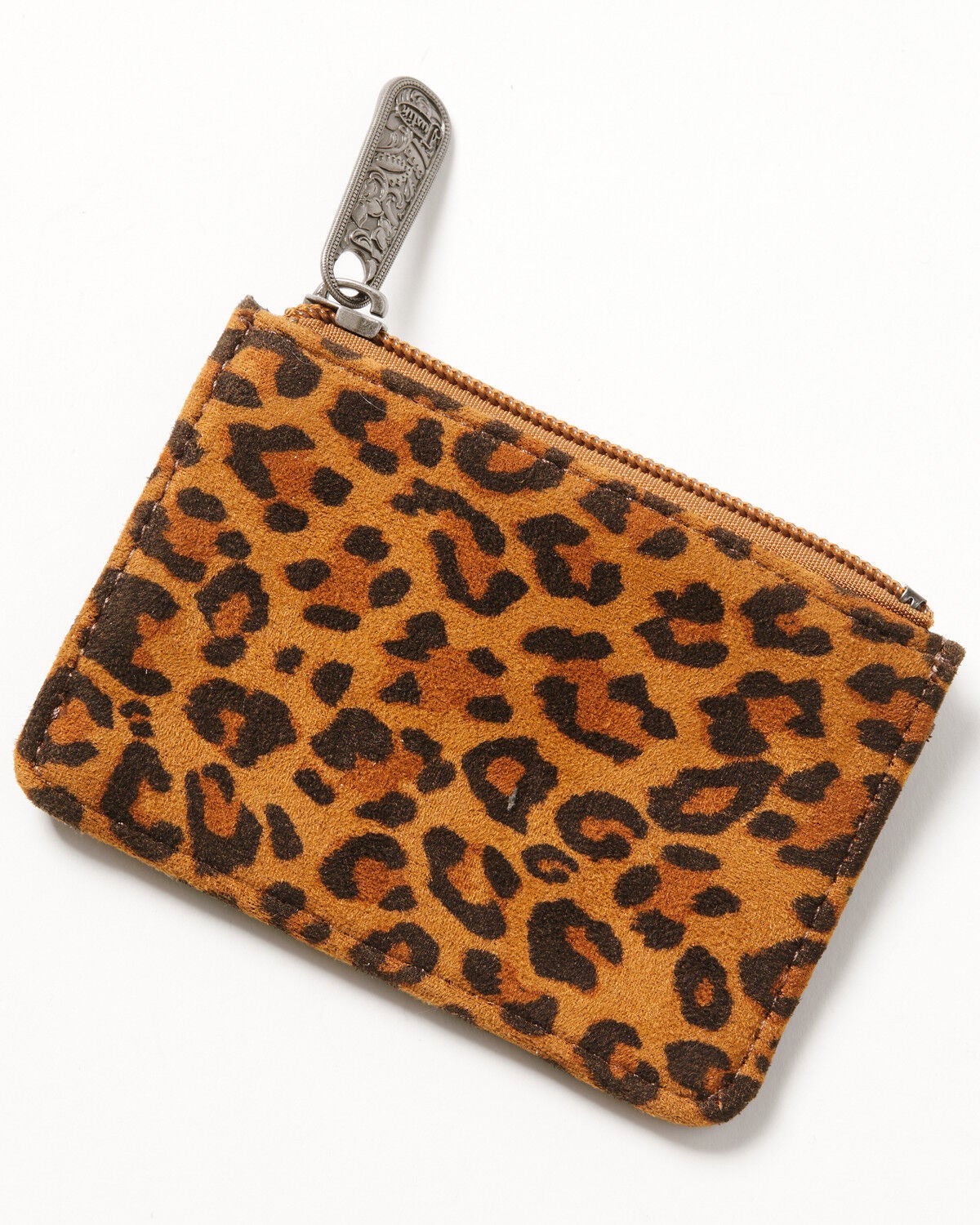 Image #1 - Justin Women's Leopard Print Mini Card Wallet, Brown, hi-res