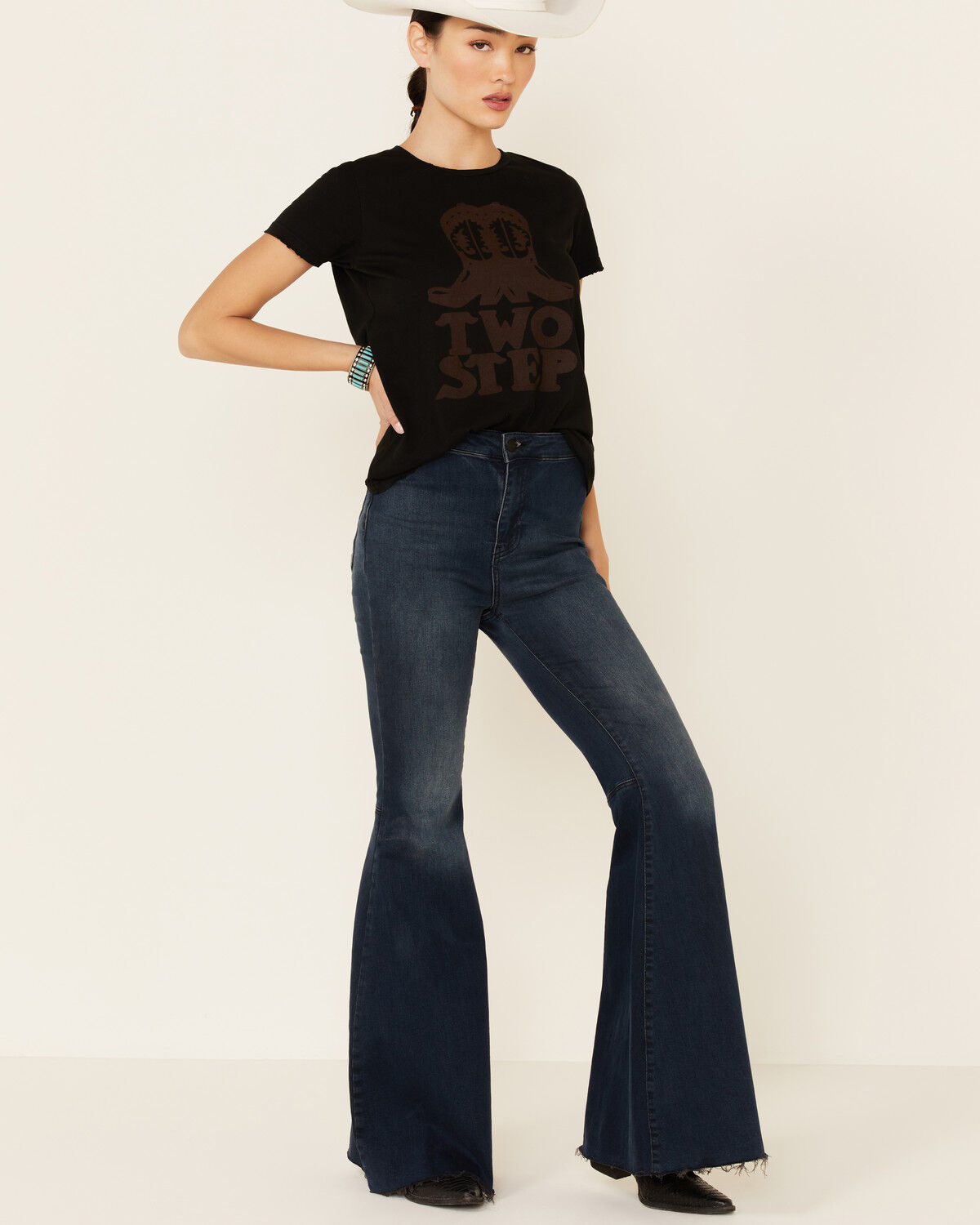 Image #2 - Bandit Women's Two Step Boots Short Sleeve Graphic Tee, Rust Copper, hi-res