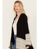 Image #2 - Shyanne Women's Cascade Fringe Border Cardigan, Black, hi-res