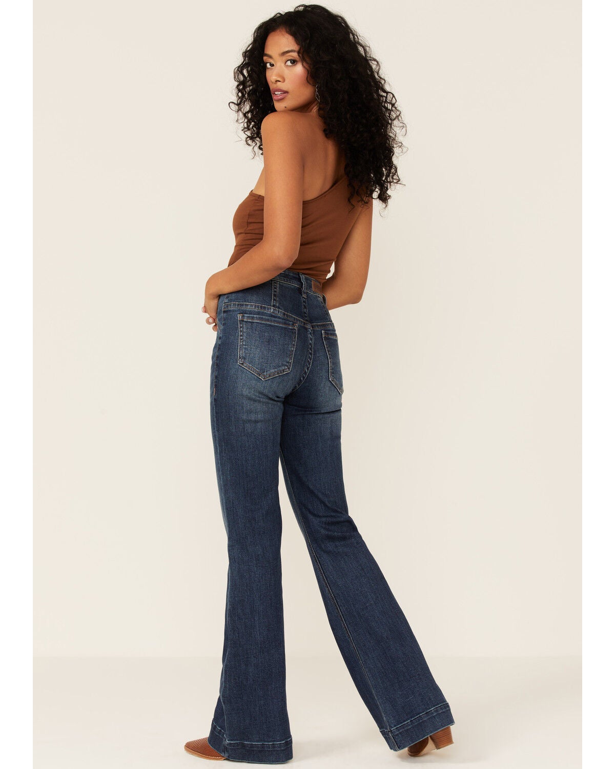 Medium Wash Stretch Trouser Jeans 