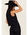 Image #4 - Ariat Women's Denim Lurex Striped Vest, Blue, hi-res