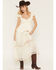 Image #3 - Shyanne Women's Lace Trim Midi Skirt, Cream, hi-res