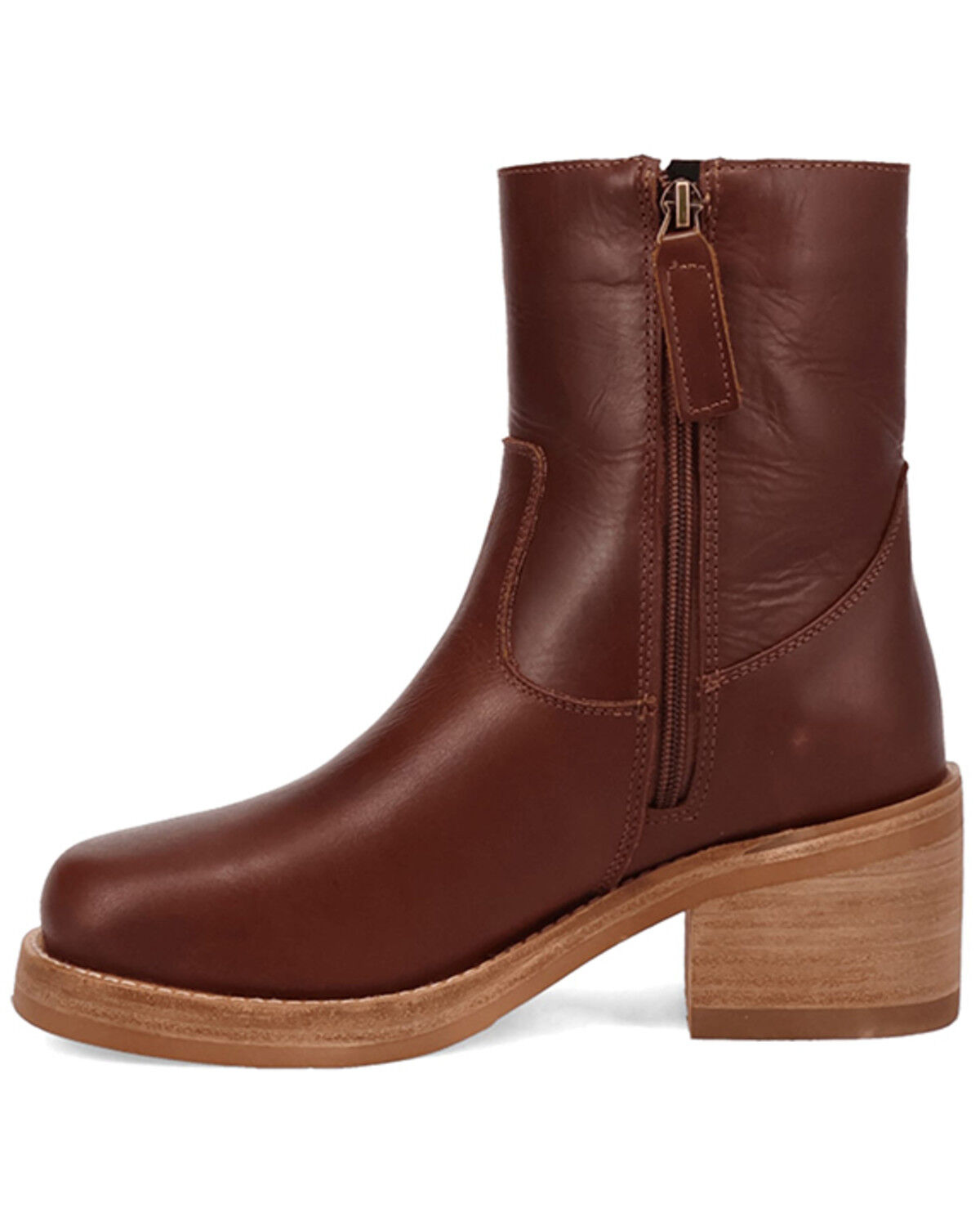 Image #3 - Dingo Women's Roxy Fashion Booties - Round Toe, Brown, hi-res