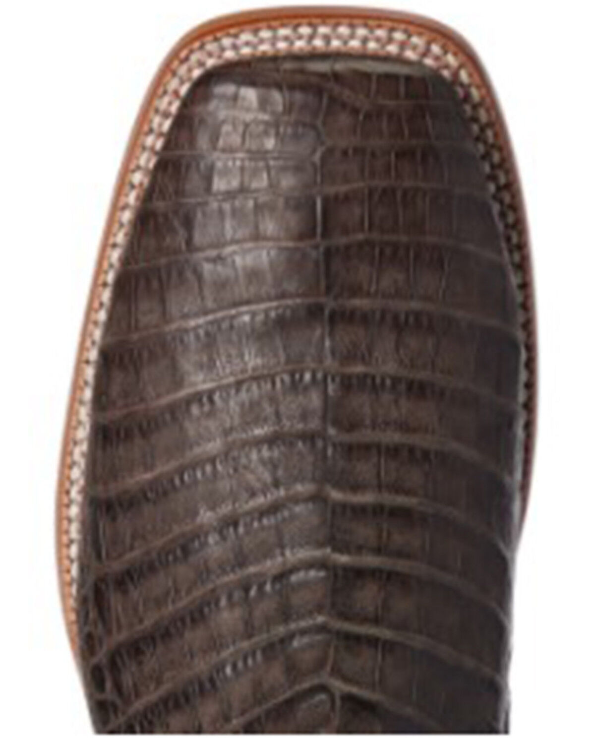 Image #4 - Ariat Men's Denton Exotic Caiman Belly Skin Western Boots - Broad Square Toe, , hi-res
