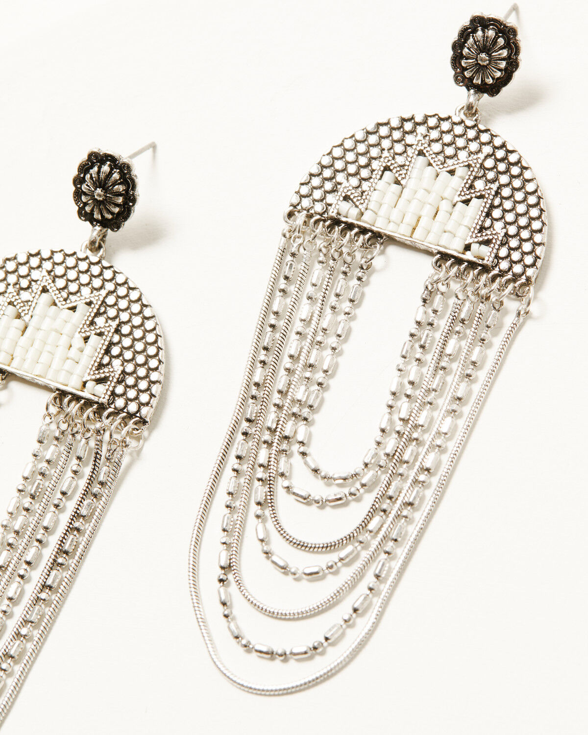 Image #3 - Wonderwest Women's Tenille Chandelier Earrings, Silver, hi-res