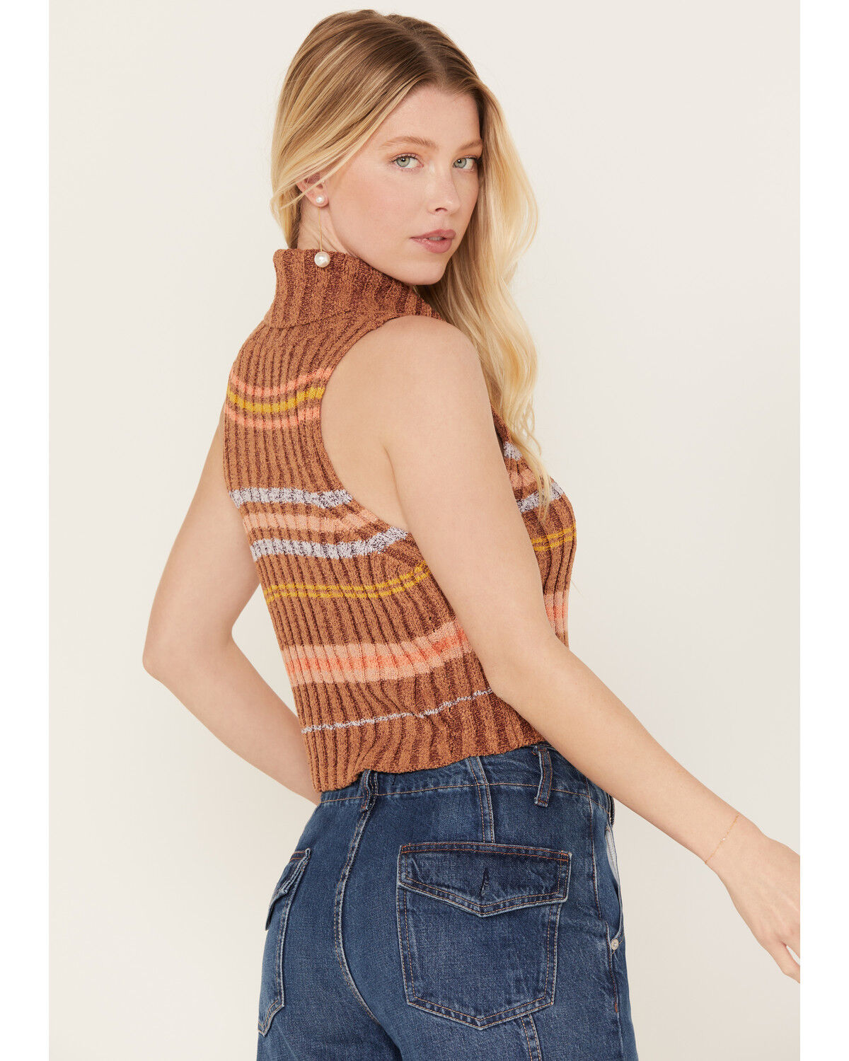 Image #4 - Free People Women's Edith Sweater Vest, Multi, hi-res