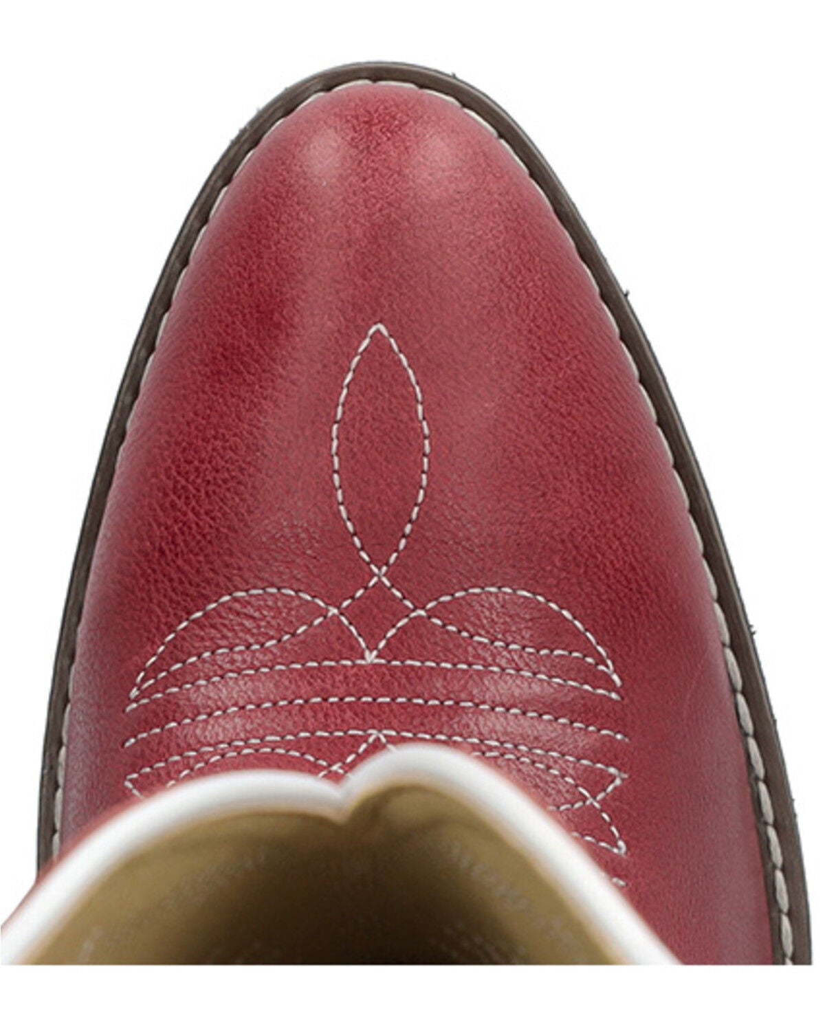 Image #6 - Smoky Mountain Women's Calloway Western Boots - Round Toe, Red, hi-res