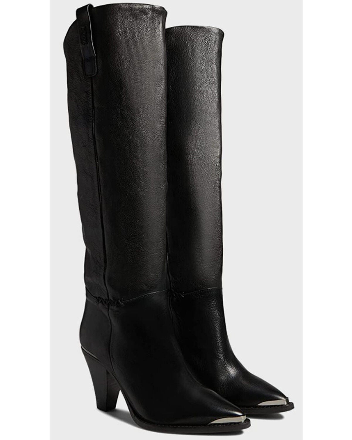 Image #1 - Free People Women's Stevie Western Boots - Round Toe, Black, hi-res