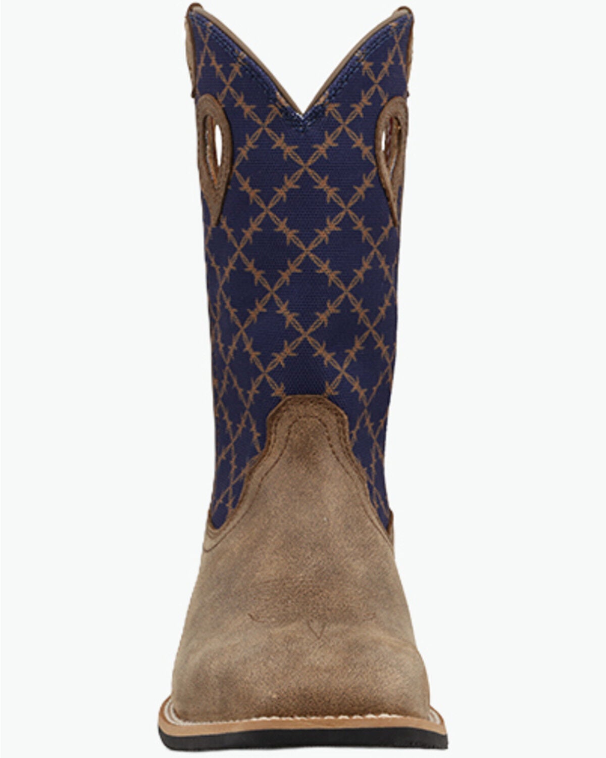 Image #4 - Twisted X Boys' Top Hand Performance Western Boots - Broad Square Toe, Navy, hi-res